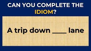 English Idiomatic Quiz: CAN YOU SCORE 10/10 ON THIS ENGLISH IDIOMS? #challenge 14