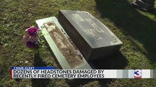 More than 120 tombstones toppled at Memphis cemetery; freshly fired employees blamed