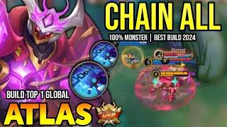 ATLAS BEST BUILD 2024 | BUILD TOP GLOBAL ATLAS GAMEPLAY | MOBILE LEGENDS