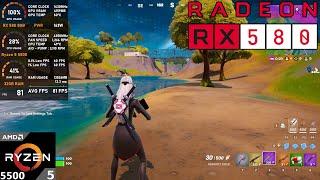 RX 580 8GB + Ryzen 5 5500 : Fortnite Chapter 2 Remix