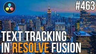 MBS 463: Text Tracking in Resolve Fusion