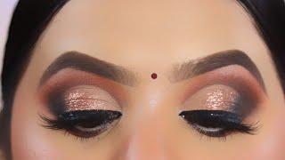 Brown Half Cut Crease Makeup For beginners || Bridal Half CutCrease Makeup ||