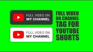 animation tag for youtube shorts  - GREEN SCREEN