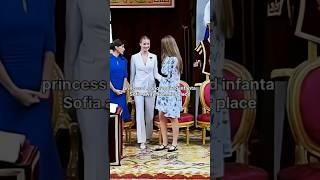 Leonor move Sofia away from her place #princess #king #history #shorts