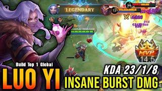 23 Kills!! Luo Yi Insane Burst Damage - Build Top 1 Global Luo Yi ~ MLBB