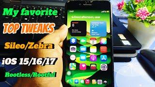 TOP Tweaks my favorite Jailbroken iOS 15/16/17 All devices