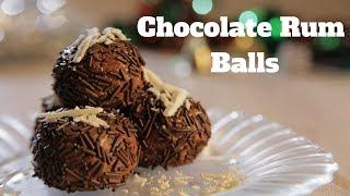 Rum Balls Recipe - No Bake Chocolate Rum Balls - Valentine's Special Chocolate Recipe