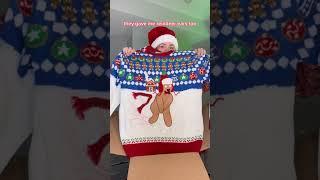 I got my roommates ugly Christmas sweaters!! #shorts #unboxing #christmas #gift