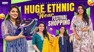 నా Huge Ethic Wear Festival Shopping Haul|Classy & Elegant Kurti Sets*NOT SPONSORED*|Juhith Vlogs|