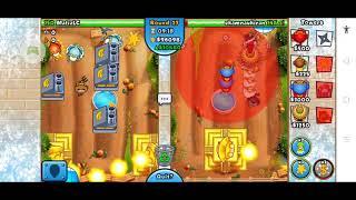 BTD BATTLES(bananza mode) late game round 53