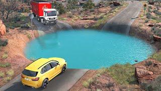 Cars vs Giant Crater | Giant Pit - BeamNG Drive -  ULTIMATE Edition Compilation 2