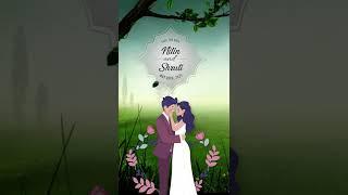 Wedding Invitation Couple Floral Style After Effects Template - Studious31 Wedding Invite Template