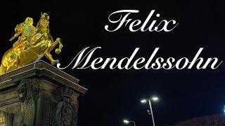 F. Mendelssohn: Overture(1826), Violin Concerto(1844). Medieval Christmas market in Dresden 4K