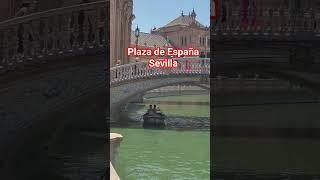 Tourist summer boating series 02 | enjoying the summer in Sevilla #boating #plazadeespaña  #shorts