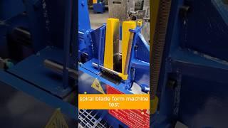 Auger blade form machine test #screwconveyor #blade #augerblade #auger #conveyor #augerconveyor