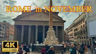 Rome Italy, CURRENT SITUATION in ROME - Walking Tour - 4K