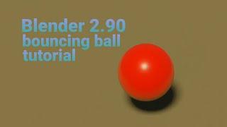 How to make bouncing ball in blender 2.90/blender physics tutorial/blender beginner tutorial.