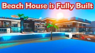 Beach House is Fully Built in Roblox Giga Mansion Tycoon