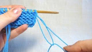 Вязание в три нити с одного клубка / Knitting with three strands from one ball