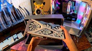 RARE Yeston RTX 3080 Waifu Card Unboxing And Setup In My Current Rig