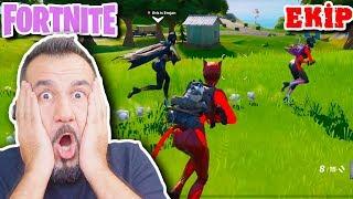 FORTNITE'DE KEDİ EKİBİ KURDUK! |EKİPLE  FORTNITE KOMİK ANLAR