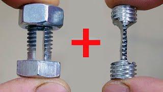 Bolt with nut + bolt = IDEA!