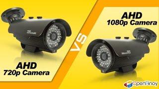 AHD 720p and 1080p Camera Comparison