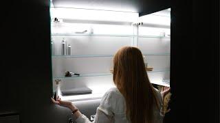 Geberit lighting concept:  Geberit ONE mirror cabinet with ComfortLight