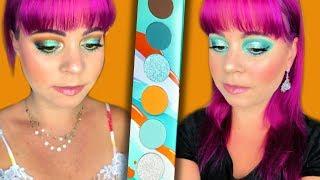 Kaleidos Makeup Futurism V Electro-Turquoise palette | 2 Looks and REVIEW