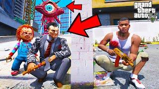 Franklin Found Chucky's Devil Monster Father In GTA 5 | SHINCHAN and CHOP