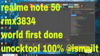 realme note 50 rmx3834 world first done unocktool 100% @ismailtel1