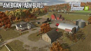 Building an American Farm! (Timelapse) - Farming simulator 25!