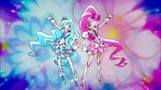 Cure Blossom & Cure Marine Transformation (HeartCatch Precure)