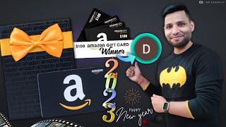 $100 Amazon Giftcard Giveaway Winner Announcement (2023) WM Originals Giveaways