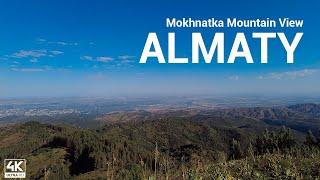 Almaty, Kazakhstan, Mokhnatka Mountain view 4k