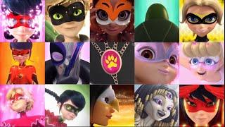 Miraculous - All Transformations (Seasons 1-4) Updated