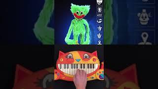 FRIDAY NIGHT FUNKIN VS FNAF MEMES ON A CAT PIANO  (PART 12) #Shorts