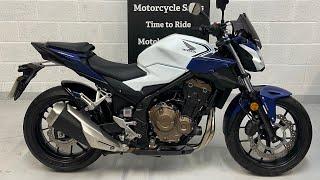 Honda CB500F, 2019, walk around and start up