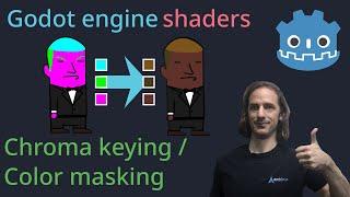 Color masking or chroma keying textures in the Godot engine with shaders