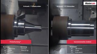 Mastercam 2020 | PrimeTurning™ vs. Konventionelles Drehen