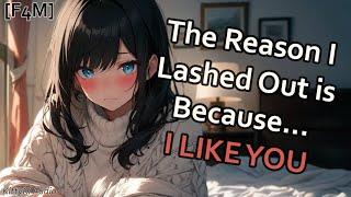 Tsundere Goes Too Far and is Forced to Confess... ASMR [F4M] [Friends to Lovers] [Shy] [Rain Sounds]