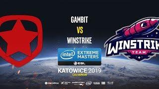 Gambit vs Winstrike - IEM Katowice CIS Minor - map3 - de_dust2 [Gromjkee & Tafa]