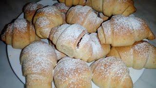 Самый простой рецепт. РОГАЛИКИ с варёной сгущёнкой! Вкусная еда у Светланы!