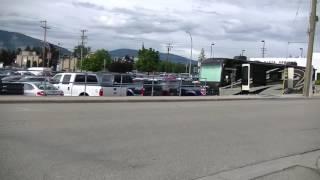 Driving in Salmon Arm - BC (British Columbia) - Canada - Downtown to Residential Area - Shuswap Lake