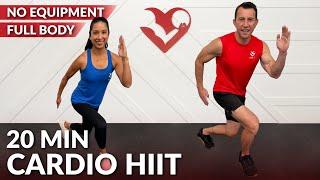 20 Min Cardio HIIT Workout for Fat Loss at Home - Full Body HIIT No Equipment without Weights