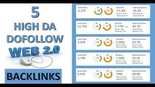 5 High DA Dofollow Web 2.0 Backlinks || Episode #8 || #Backlinks