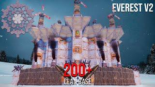 EVEREST V2 - OFFLINE MONSTER with 14 BUNKERS for CLANS 200+ROCKETS [rust base design]