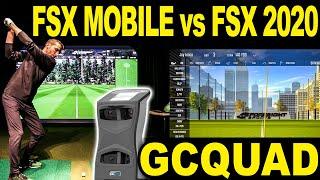 Foresight Sports GCQUAD - FSX Mobile Review vs FSX 2020 Golf Simulator Software (FIRST LOOK)