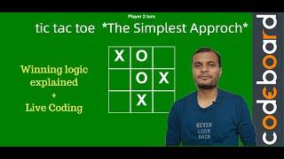 Tic tac toe game: Determine wining using HTML/Javascript | *Easiest Way*