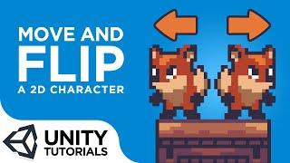 How to move and FLIP a 2D sprite with the arrow keys [Unity 2018 tutorial for beginners]